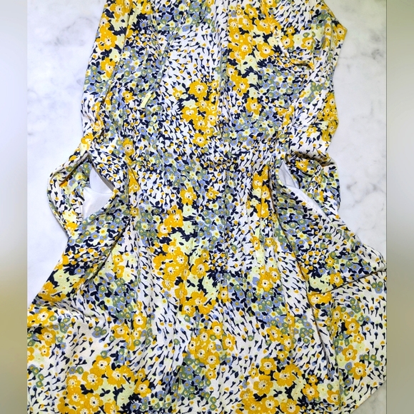 Loft Sundress / Loft Floral Print Dress / Loft Floral Swing Dress - Picture 6 of 10